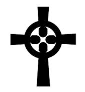 CP Logo Cross - Black and White 169x183
